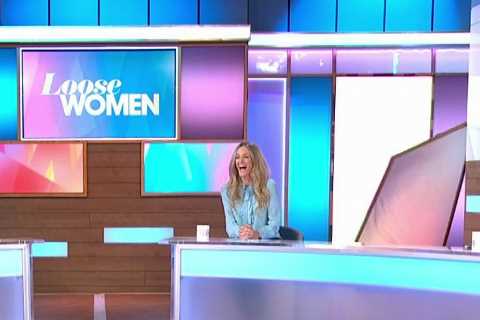 Loose Women set collapses live on air and nearly hits Ronan Keating’s wife as panel gasp in horror