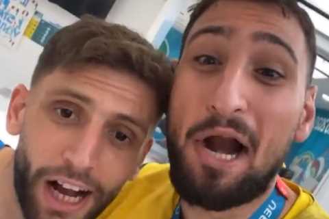 Gianluigi Donnarumma trolls England by singing It’s Coming Home in dressing room after Italy’s Euro ..