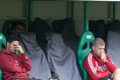 #ArtetaOut trending ALREADY as Arsenal fans rage after calamitous loss to Hibs in pre-season opener
