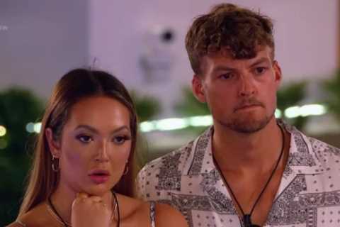 Sharon is FAKING feelings for Hugo to stay in villa claim Love Island fans after she made him cry..