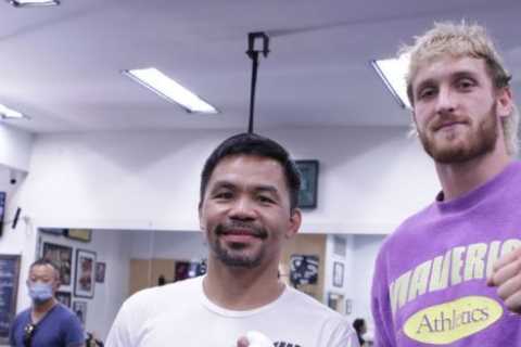 Manny Pacquiao ‘honoured’ to meet Logan Paul after YouTuber makes dig about Floyd Mayweather to..