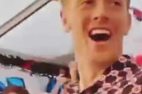 England star Jordan Pickford given hero’s welcome home after incredible Euro 2020 as he parties..