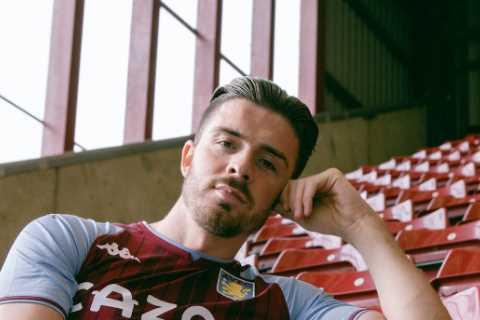 Jack Grealish poses in new Aston Villa kit giving fans hope he’ll snub Chelsea and Man City..