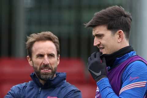 Harry Maguire delighted Gareth Southgate will lead England into 2022 World Cup and boss has done..