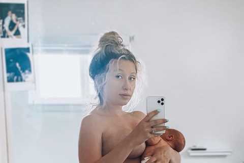 Teen Mom Nikkole Paulun poses NAKED in ‘diaper’ one week after giving birth to son Bodhi and says..