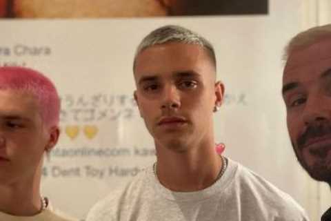 David Beckham shows off shocking new ‘Phil Foden look’ as England legend teases sons he did blonde..