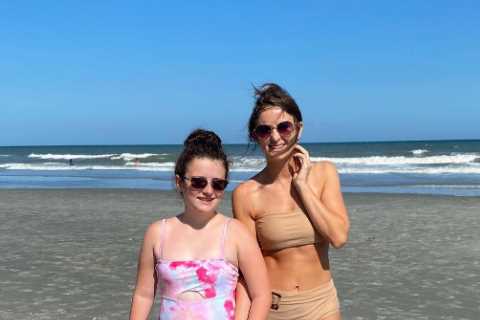 Teen Mom Leah Messer shows off impressive abs in a tiny bikini during family vacation with daughters