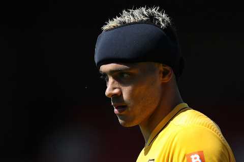 Raul Jimenez plays first game for Wolves since suffering horror fractured skull eight months ago on ..