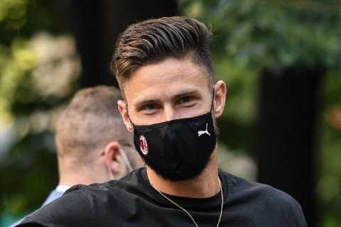 Olivier Giroud COMPLETES AC Milan transfer from Chelsea and given No9 shirt after three years at..
