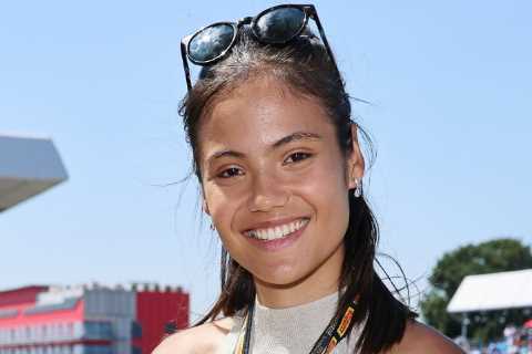 Wimbledon hero Emma Raducanu watches carnage of British GP at Silverstone after upgrading her..