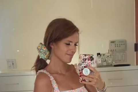 Little People’s Audrey Roloff shows off her growing baby bump in a bikini and reveals she’s ‘six..