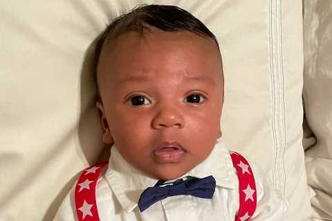 Floyd Mayweather proudly posts adorable snap of tiny grandson with clenched fists proving boxing is ..