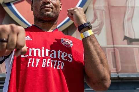 Arsenal fan Joe Joyce challenges winner of Anthony Joshua vs Oleksandr Usyk to Emirates showdown