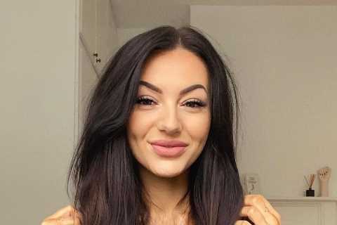 Bombshell Abigail Rawling unrecognisable with dark hair and DOUBLE tongue piercing before going..