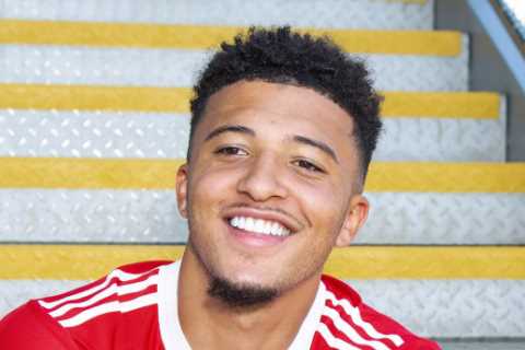 Jadon Sancho reveals he modelled game on Man Utd legends Cristiano Ronaldo and Wayne Rooney as he..