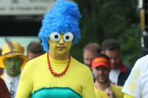 Boozy Brits don fancy dress as thousands hit bars and nightclubs to celebrate first weekend of..