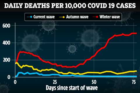 Vaccines reduce waves of Covid deaths to a ripple despite cases spike, new data reveals