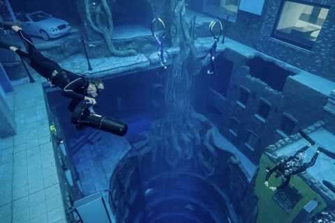 Billionaire racing heir reveals world’s deepest pool where divers explore ‘sunken city’ and play..