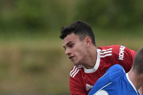 Ryan Giggs’ son Zach plays in Man Utd U16s 2-0 win over Coleraine in opening game of Northern..
