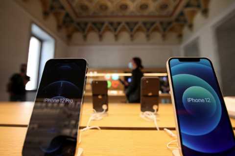 Apple’s profits nearly doubled in the latest quarter.