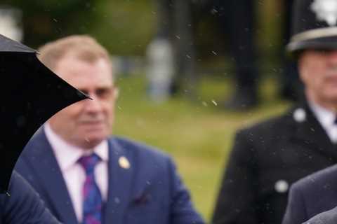 Prince Charles joins Boris Johnson and Katherine Jenkins to unveil new £4m police memorial to..