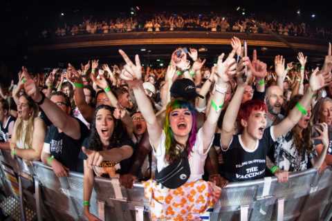 Indie band The Vaccines reap rewards of Covid jab success as they play to packed venue