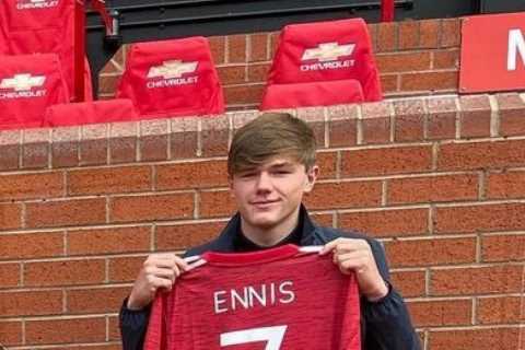Man Utd complete transfer for 16-year-old Ethan Ennis as promising midfielder joins from rivals..