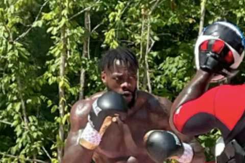 Inside Deontay Wilder’s HOME training camp for Tyson Fury trilogy fight which includes outdoor ring ..