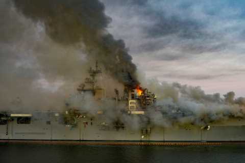 Navy Charges Sailor With Arson in Fire That Destroyed Warship