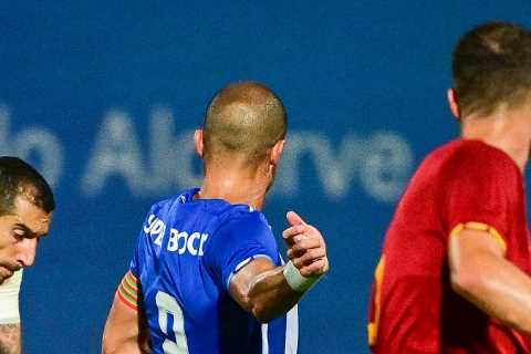 Watch Pepe spark brawl in Porto’s clash with Mourinho’s Roma after clattering into ex-Man Utd and..
