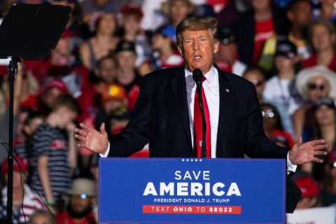 Trump Raised $56 Million Online in First Half of 2021