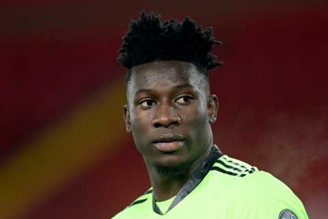Arsenal transfer blow as banned Ajax goalkeeper Andre Onana ‘reaches agreement to sign for Lyon’..
