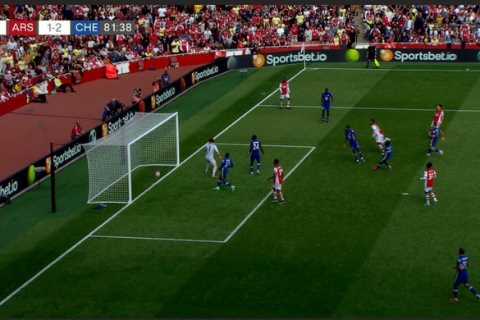 Joe Willock robbed of clear goal for Arsenal vs Chelsea with ball well over line but no VAR in..
