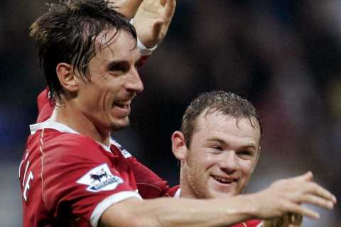 Man Utd legend Wayne Rooney is best centre forward I’ve seen at club, says former team-mate Gary..