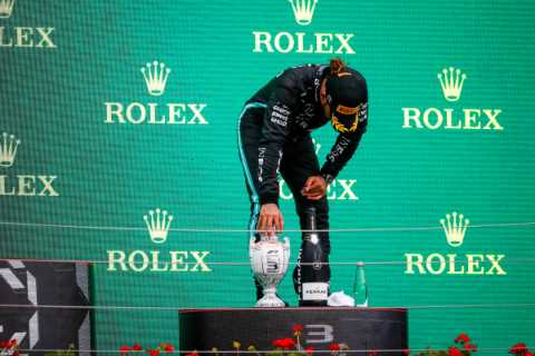 Lewis Hamilton struggles to stand up on podium as ‘fatigued and dizzy’ Brit fears long Covid after  ..