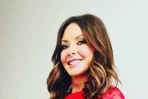 Carol Vorderman, 60, shows off famous curves in sexy sheer lace dress as she films Beat The Chasers