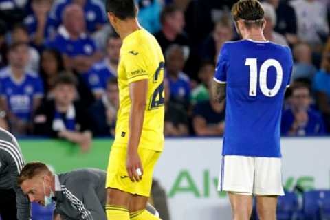 Leicester star Wesley Fofana confirms broken leg after being rushed to hospital following horror..