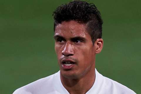 Raphael Varane lands in Manchester to complete Man Utd deal but Solskjaer reveals he will NOT start ..