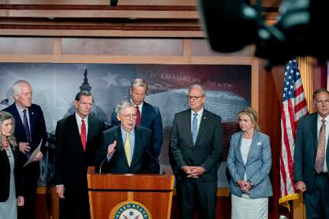 As Senate Vote Nears for $1 Trillion Infrastructure Bill, Deficit Takes a Back Seat