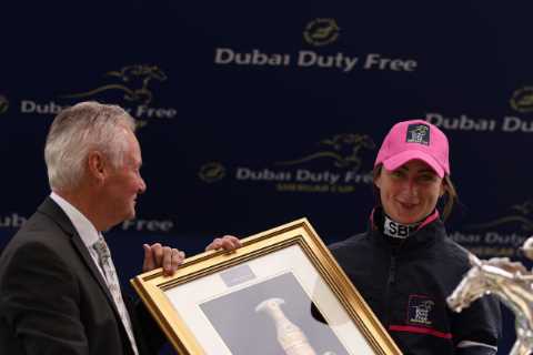 Nicola Currie star of the show and takes Silver Saddle as Ladies Team win dramatic Shergar Cup at..