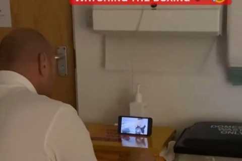 Paris Fury shares snap of Tyson Fury watching Fight Camp as she prepares to give birth to their..