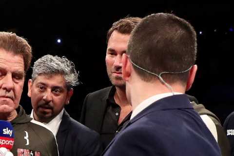Kell Brook crashes Eddie Hearn interview to demand Amir Khan grudge match &amp; says fight is..