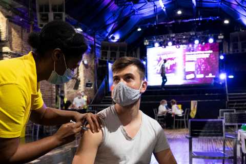 Covid vaccinations doled out at famous Heaven nightclub in push to get youngsters jabbed