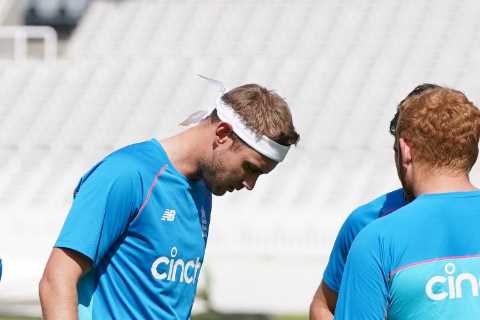 Stuart Broad likely OUT of England’s second Test against India with calf injury as he becomes..