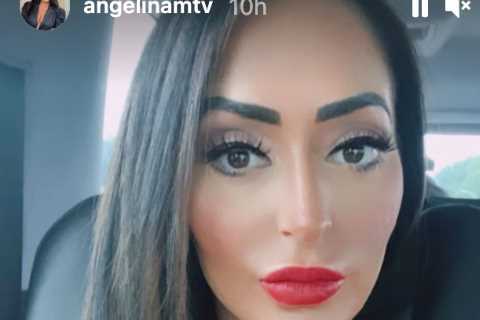 Jersey Shore’s Angelina Pivarnick shows off curves in scarlet red cut-out dress after plastic..