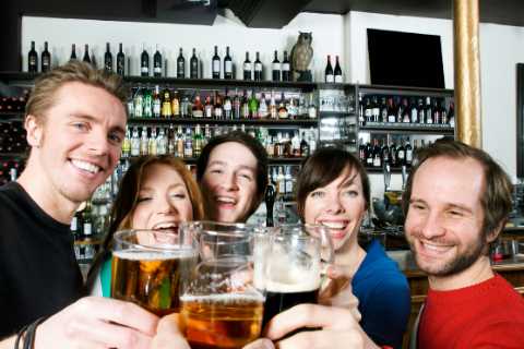 Thirsty Brits helped GDP soar by huge 4.8 per cent as pubs finally reopened