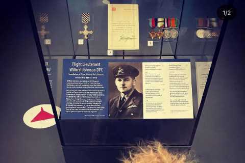 Carrie Johnson takes son Wilfred to see great grandfather’s war medals
