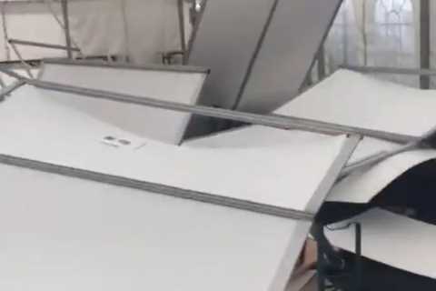 Mindless vandals destroy Worcester racecourse in overnight attack leaving staff in tears