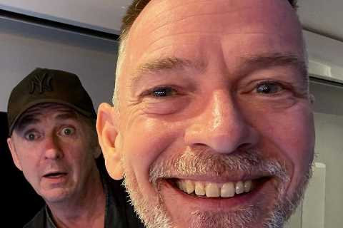 EastEnders legends reunite offscreen as Ian Beale star Adam Woodyatt meets shocked Alfie Moon actor ..