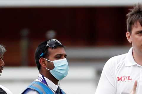 Watch hilarious moment cricket fan tries to convince security he plays for India after invading..